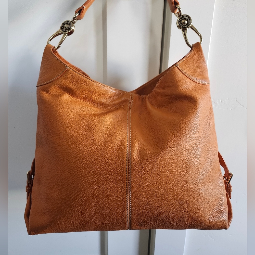 Dooney & Bourke Leather Hobo Orange